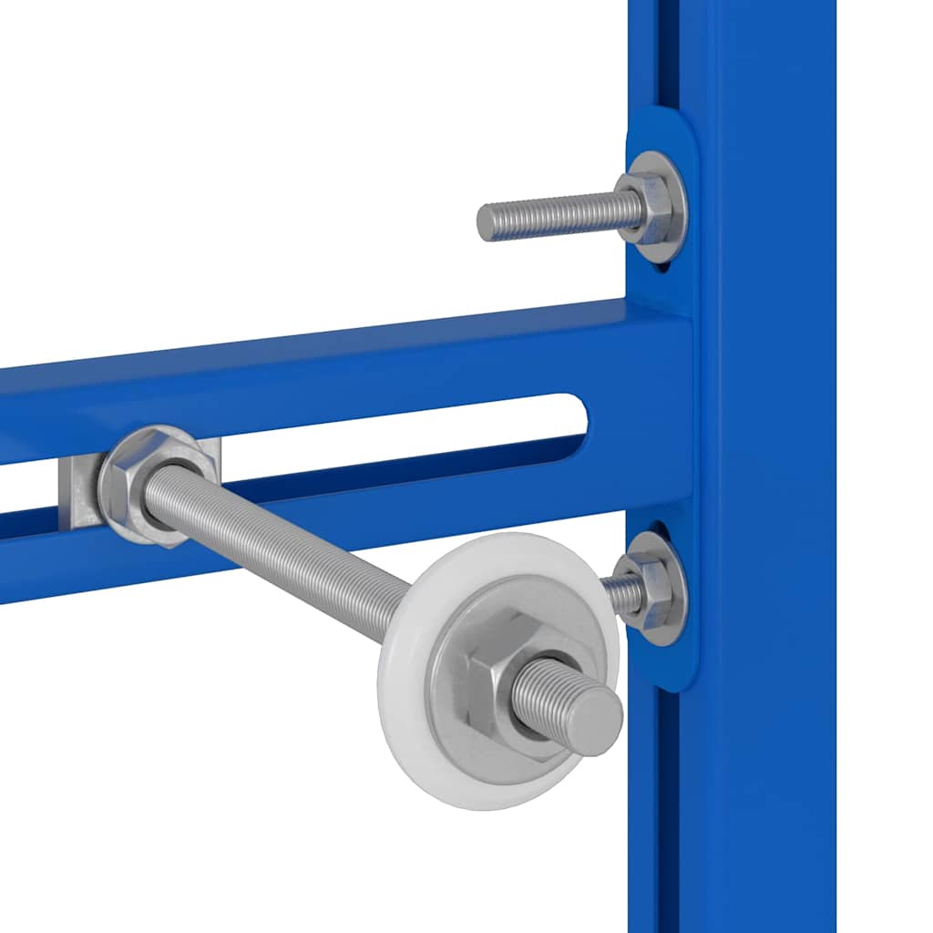 vidaXL Wall Support for Urinal System Manual Blue 50 x 3 x 112 cm 5