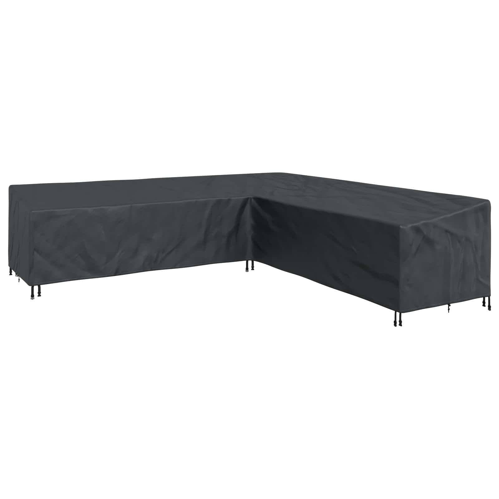 vidaXL Furniture Cover 325 x 325 x 80 cm 600D Oxford Fbric L-Shape 2