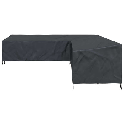 vidaXL Furniture Cover 325 x 325 x 80 cm 600D Oxford Fbric L-Shape 6