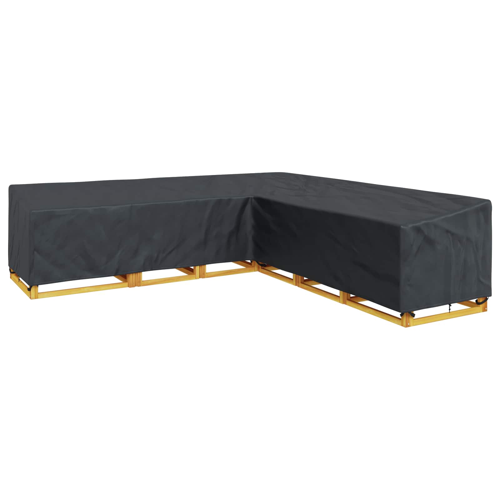 vidaXL Furniture Cover 325 x 325 x 80 cm 600D Oxford Fbric L-Shape 3
