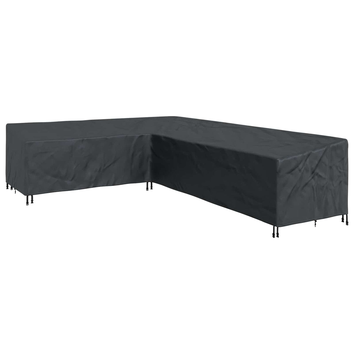 vidaXL Furniture Cover 355 x 275 x 80 cm 420D Oxford Fbric L-Shape 2