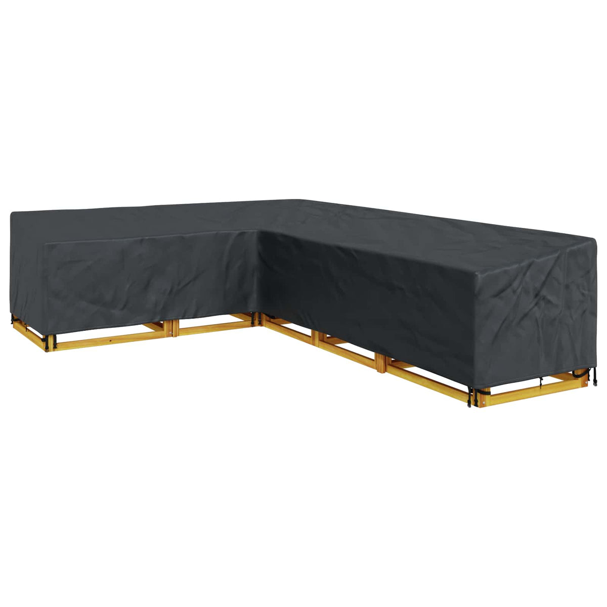 vidaXL Furniture Cover 355 x 275 x 80 cm 420D Oxford Fbric L-Shape 3
