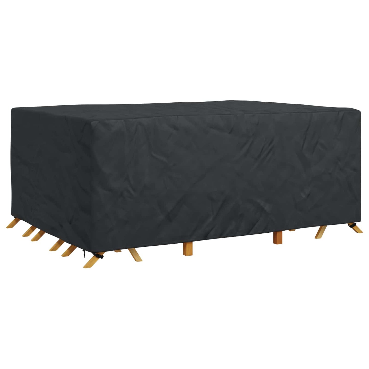 vidaXL Furniture Cover Plain Black 280 x 204 x 106 cm 600D 3