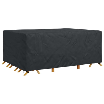 vidaXL Furniture Cover Plain Black 280 x 204 x 106 cm 600D 3