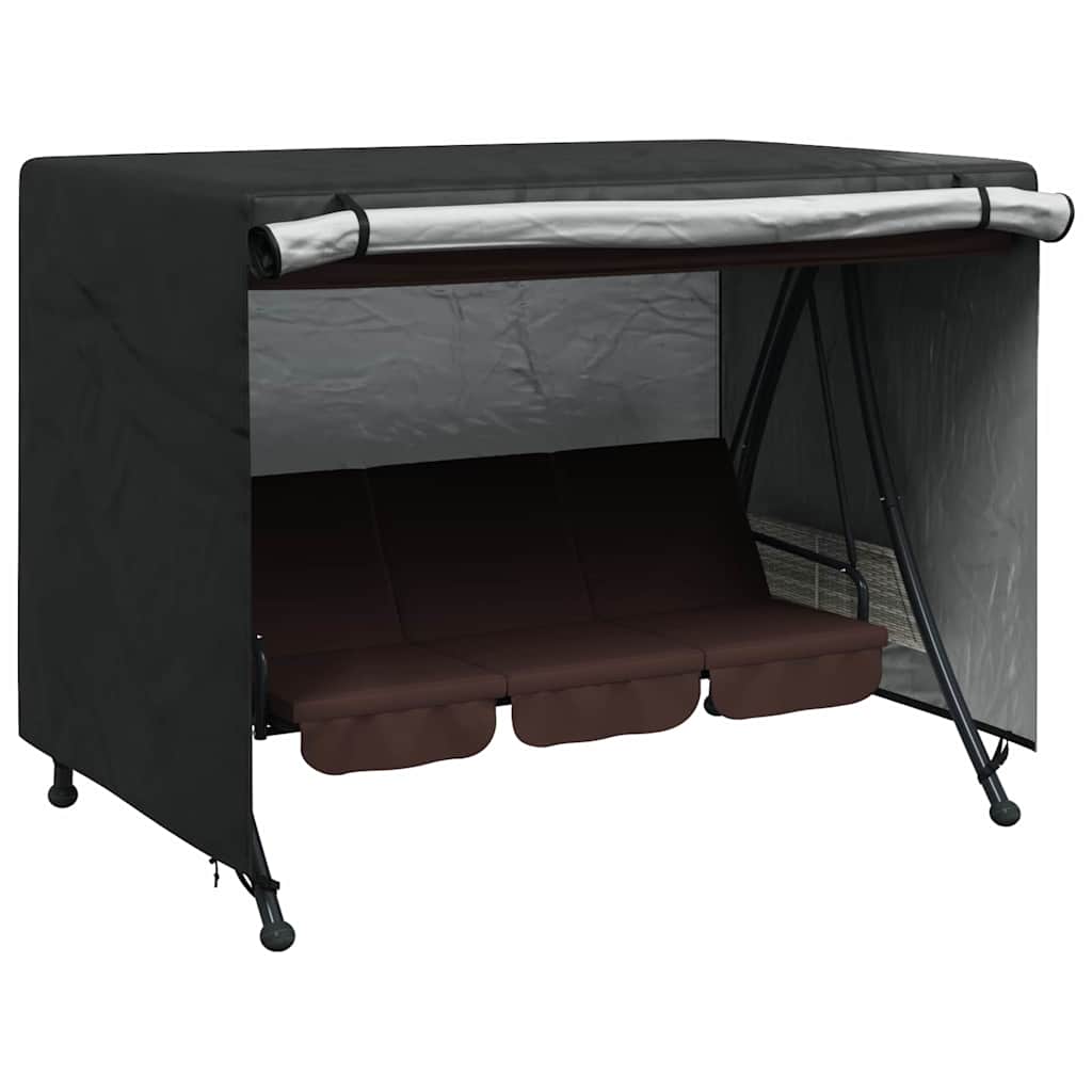 vidaXL Outdoor Swing Cover Black 220 x 150 x 150 cm 600D Oxford Fbric 3
