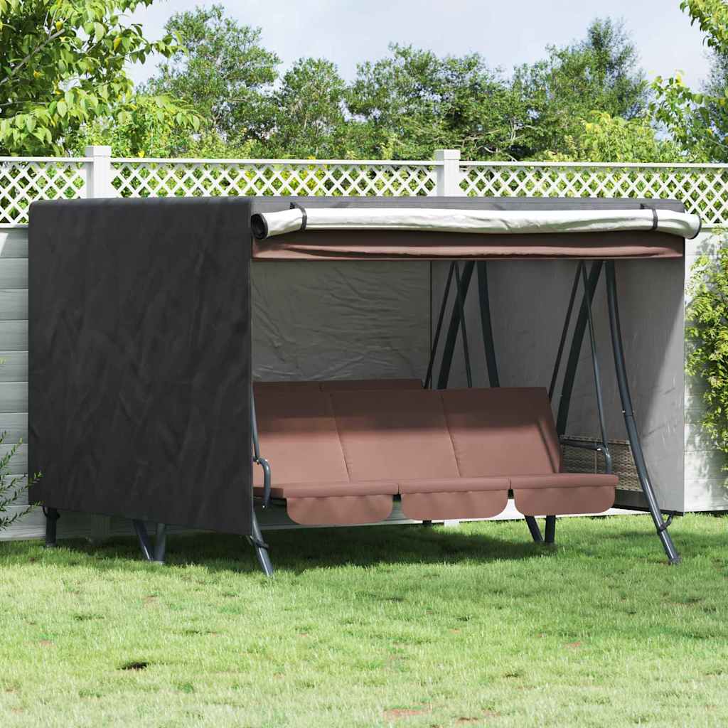 vidaXL Outdoor Swing Cover Black 250 x 250 x 160 cm 420D Oxford Fbric 1