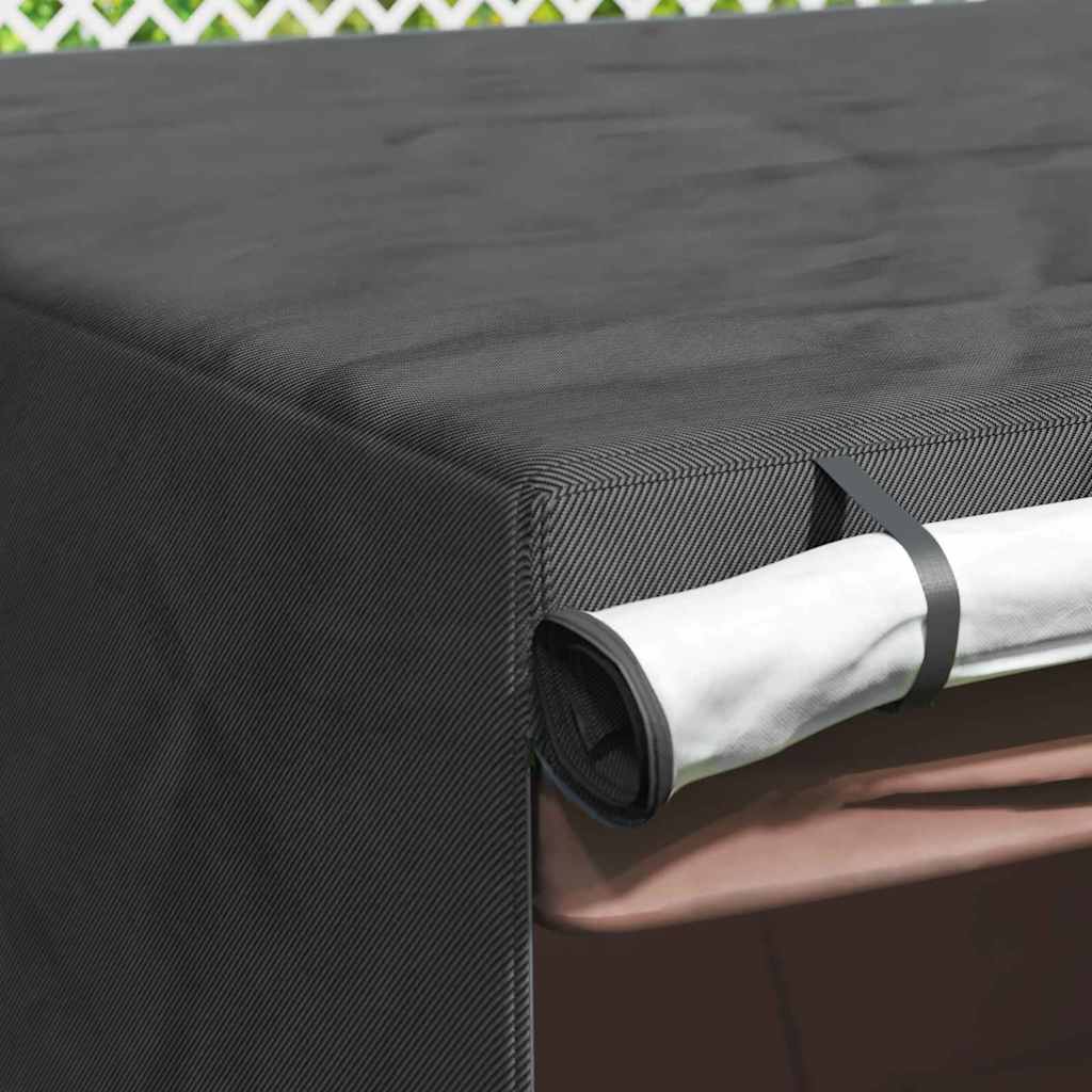 vidaXL Outdoor Swing Cover Black 250 x 250 x 160 cm 600D Oxford Fbric 5
