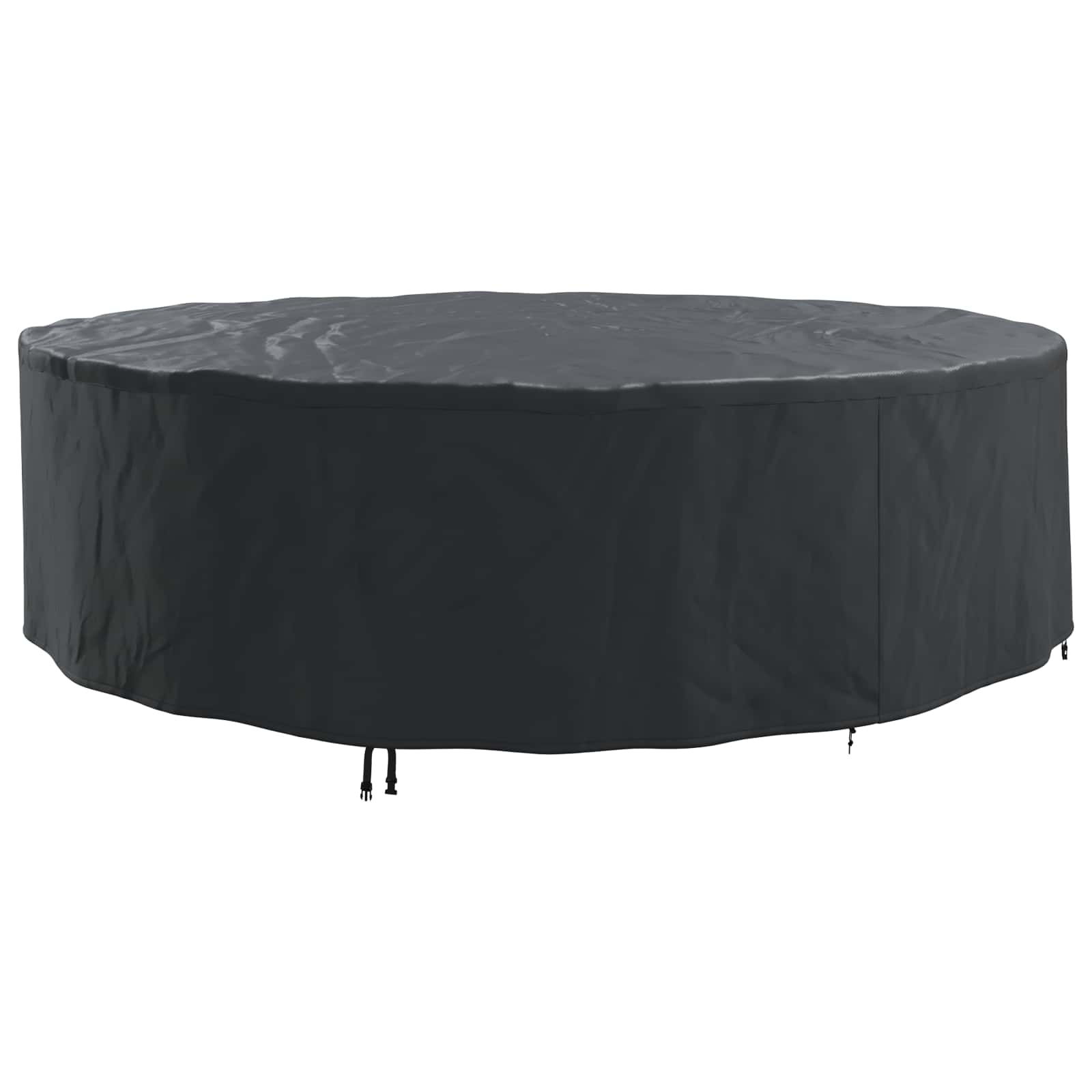 vidaXL Furniture Cover 320 x 320 x 85 cm 600D Oxford Fbric Round Black 2