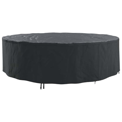 vidaXL Furniture Cover 320 x 320 x 85 cm 600D Oxford Fbric Round Black 2