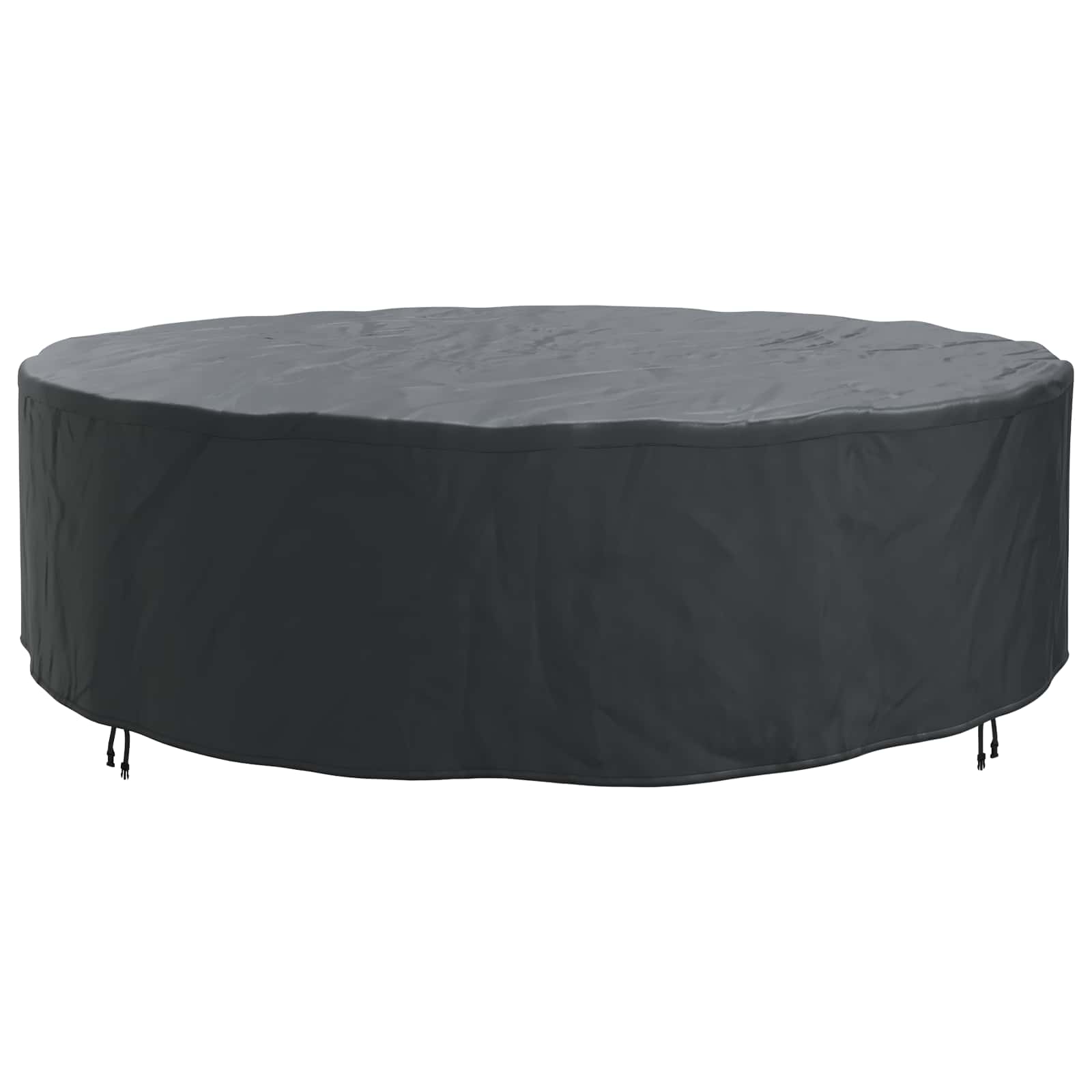 vidaXL Furniture Cover 320 x 320 x 85 cm 600D Oxford Fbric Round Black 5
