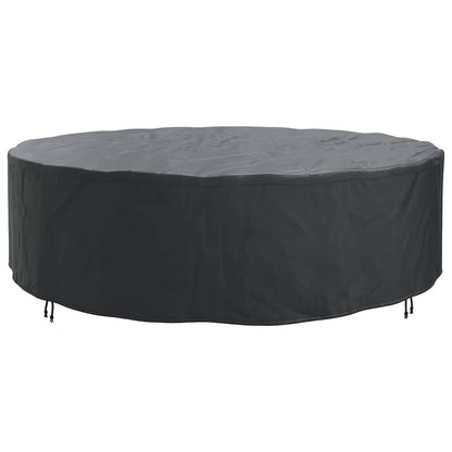 vidaXL Furniture Cover 320 x 320 x 85 cm 600D Oxford Fbric Round Black 6