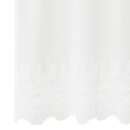 vidaXL Lace Curtain White 1200 x 300 cm Polyester 5