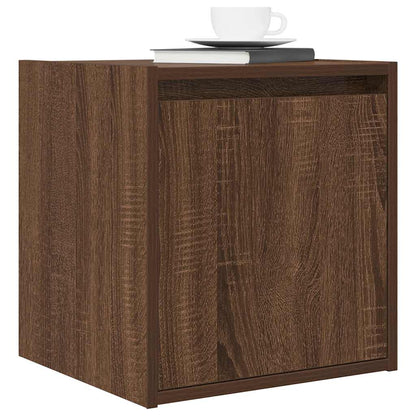 vidaXL Wall-Mounted Bedside Cabinets 2 pcs Brown Oak 38x34x40 cm 4