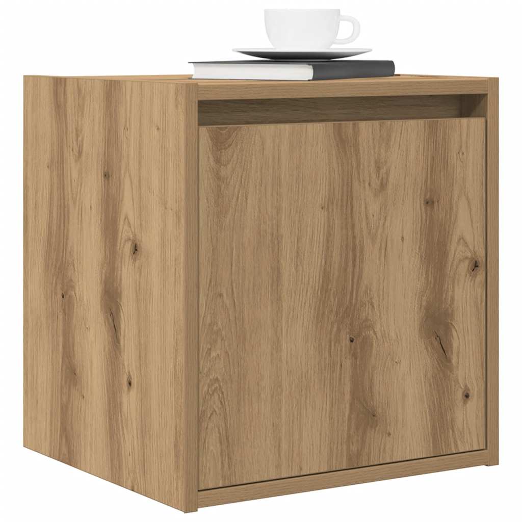 vidaXL Wall-Mounted Bedside Cabinets 2 pcs Artisan Oak 38x34x40 cm 4