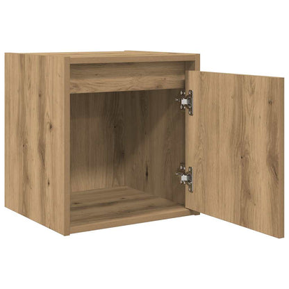 vidaXL Wall-Mounted Bedside Cabinets 2 pcs Artisan Oak 38x34x40 cm 6