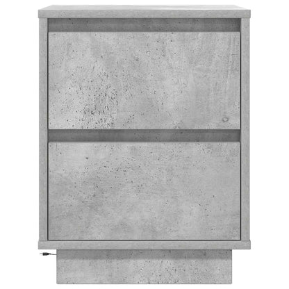 vidaXL Bedside Cabinet with LED Lights Concrete Grey 38x34x50 cm 6