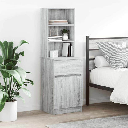 Bedside Cabinet 39x35x125 cm Engineered Wood Grey sonoma