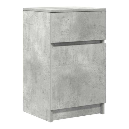 Bedside Cabinet 39x35x65 cm Engineered Wood Concrete grey