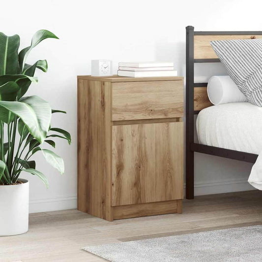 Bedside Cabinet 39x35x65 cm Engineered Wood Artisan oak