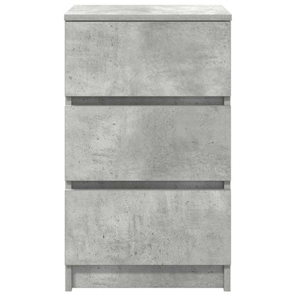 vidaXL Bedside Cabinet with 3 Drawers Concrete Grey 39x35x65 cm 6