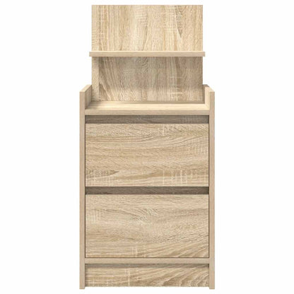 vidaXL Bedside Cabinet with 2 Drawers Sonoma Oak 38x34x80 cm 6