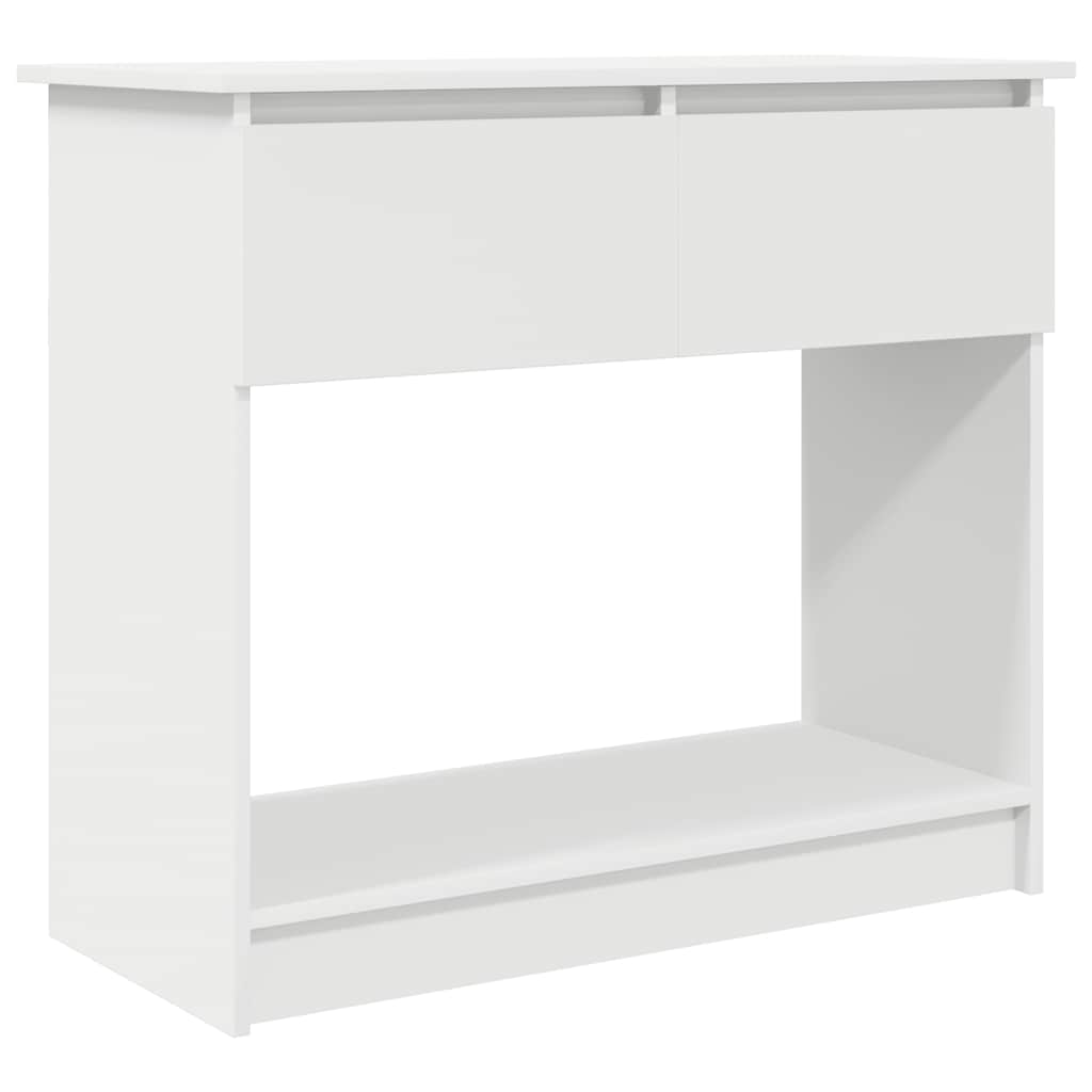 vidaXL Console Table with Drawers White 85.5x38.5x74.5 cm 2