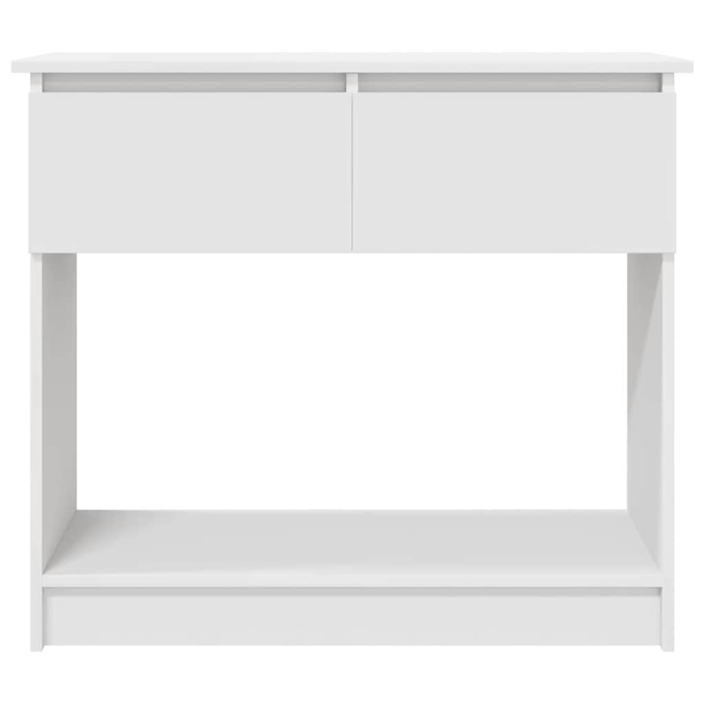 vidaXL Console Table with Drawers White 85.5x38.5x74.5 cm 6