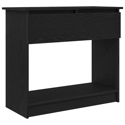 vidaXL Console Table with Drawers Black 85.5x38.5x74.5 cm 2