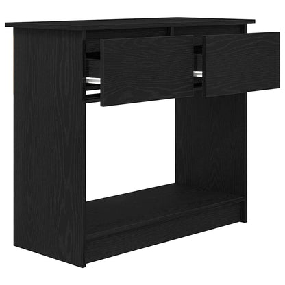 vidaXL Console Table with Drawers Black 85.5x38.5x74.5 cm 5