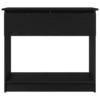 vidaXL Console Table with Drawers Black 85.5x38.5x74.5 cm 6
