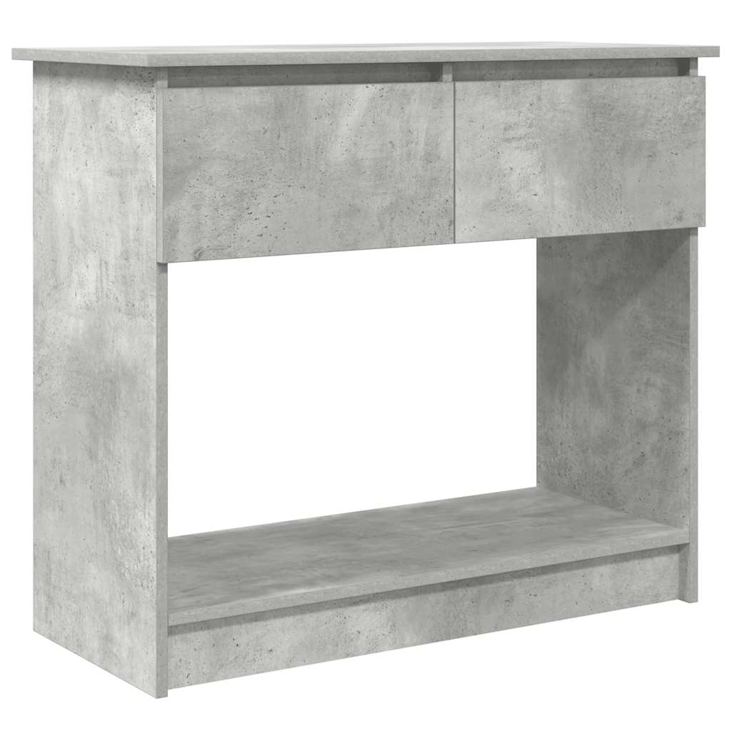 vidaXL Console Table with Drawers Concrete Grey 85.5x38.5x74.5 cm 2