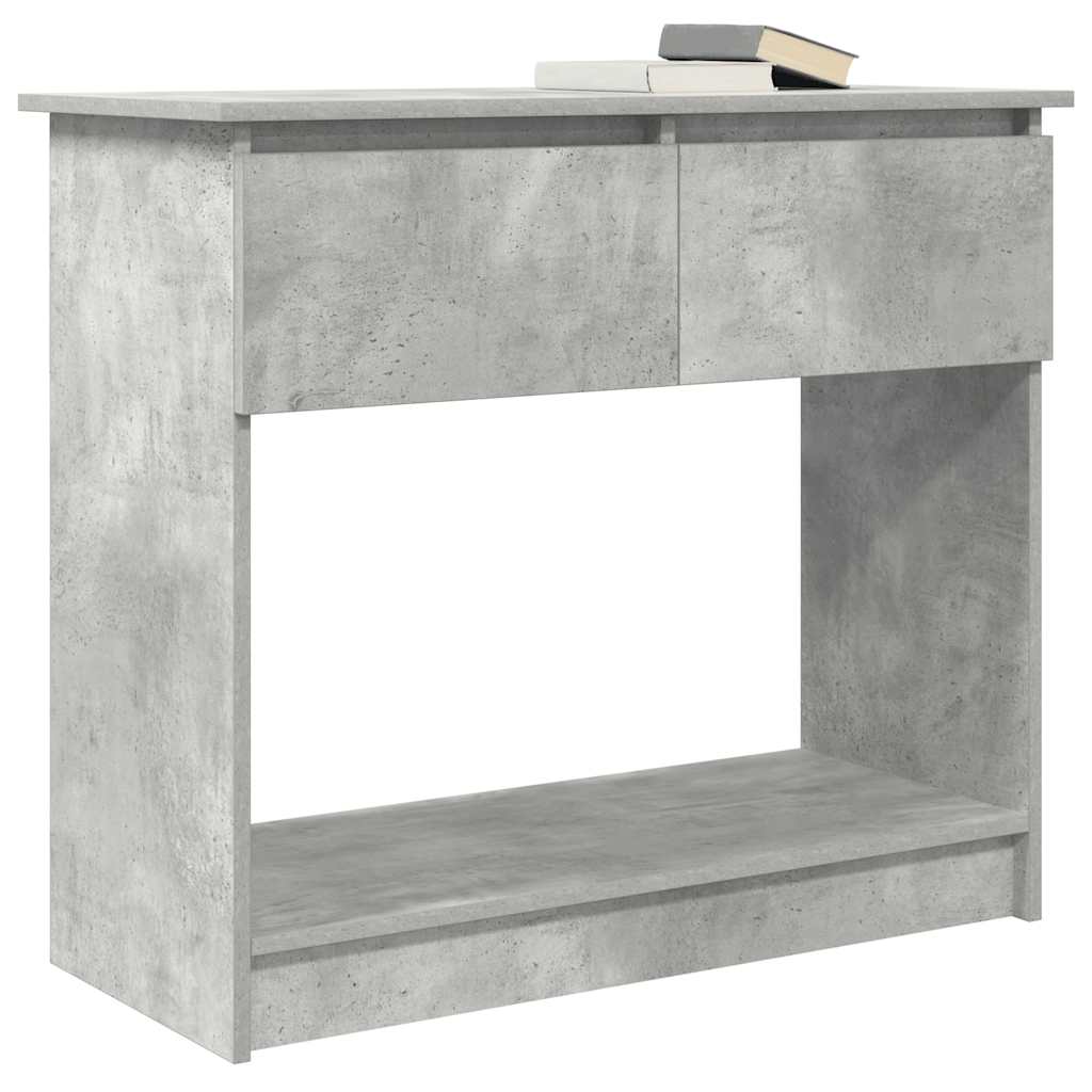 vidaXL Console Table with Drawers Concrete Grey 85.5x38.5x74.5 cm 4