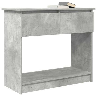 vidaXL Console Table with Drawers Concrete Grey 85.5x38.5x74.5 cm 4