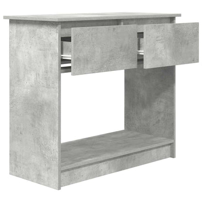 vidaXL Console Table with Drawers Concrete Grey 85.5x38.5x74.5 cm 5
