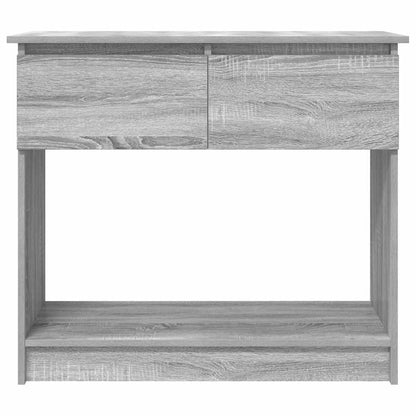 vidaXL Console Table with Drawers Grey Sonoma 85.5x38.5x74.5 cm 6