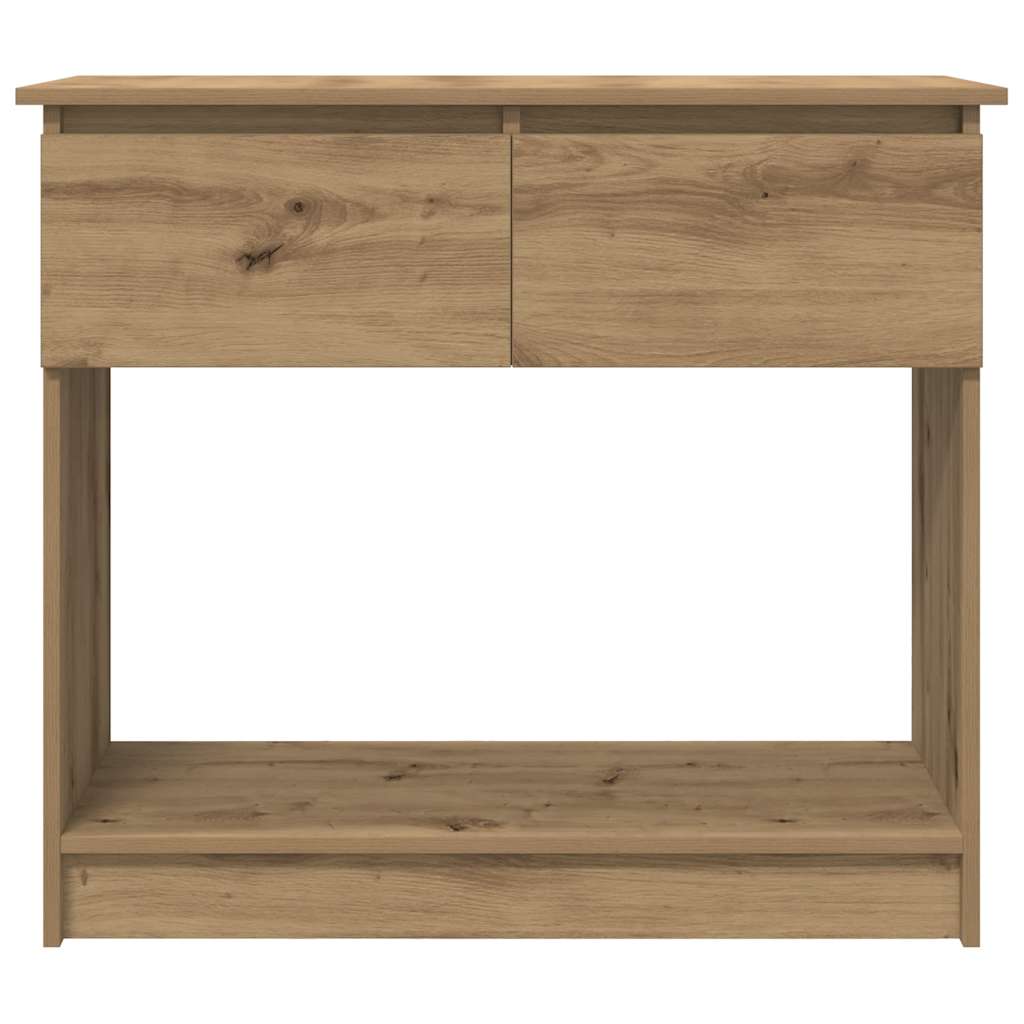 vidaXL Console Table with Drawers Artisan Oak 85.5x38.5x74.5 cm 6