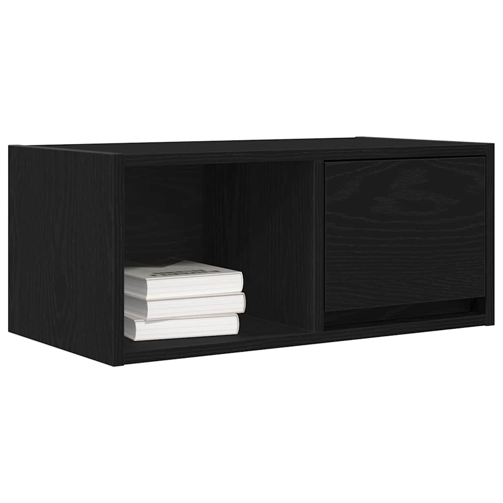 vidaXL TV Cabinets 2 pcs Black Oak 60x31x25.5 cm Engineered Wood 4