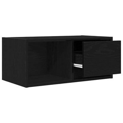 vidaXL TV Cabinets 2 pcs Black Oak 60x31x25.5 cm Engineered Wood 5