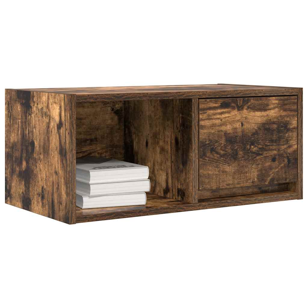 vidaXL TV Cabinets 2 pcs Smoked Oak 60x31x25.5 cm Engineered Wood 4
