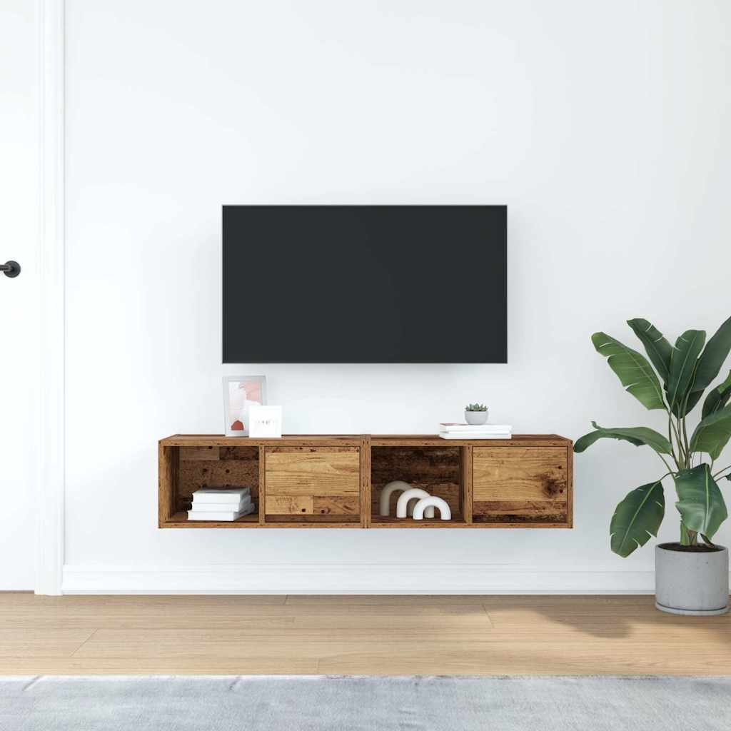 vidaXL TV Cabinets 2 pcs Old Wood 60x31x25.5 cm Engineered Wood 3