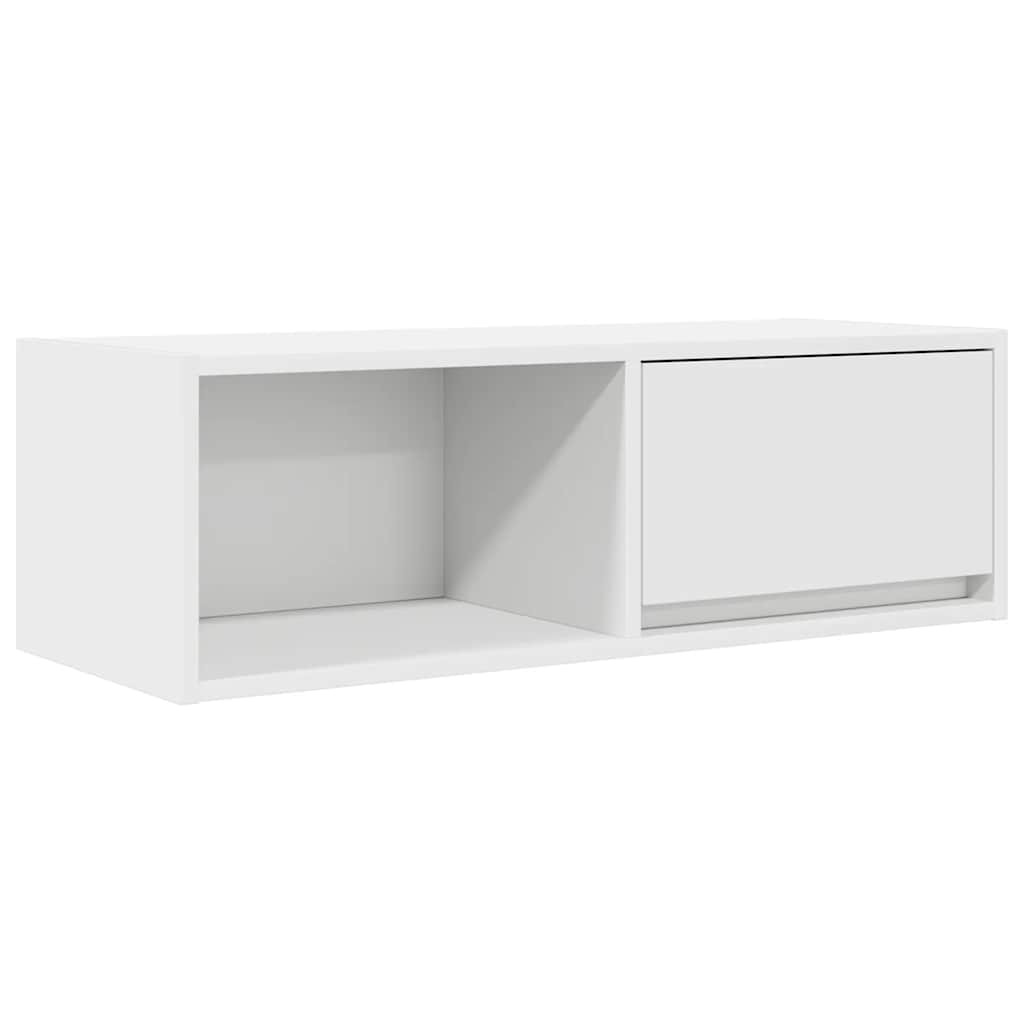 vidaXL TV Cabinet White 80x31x25.5 cm Engineered Wood 2