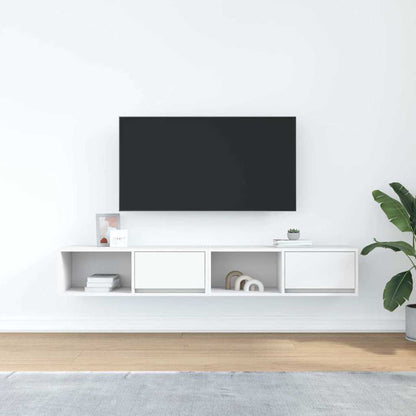 vidaXL TV Cabinets 2 pcs White 80x31x25.5 cm Engineered Wood 3