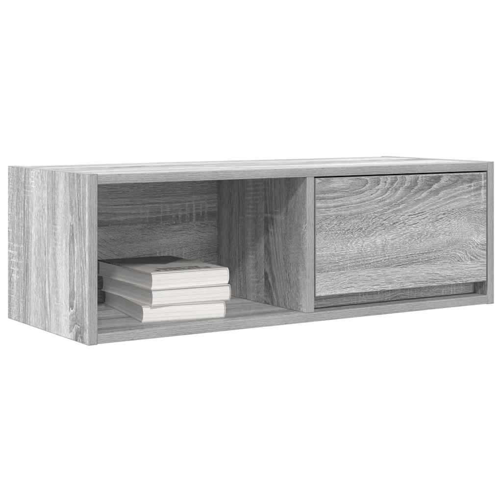 vidaXL TV Cabinets 2 pcs Grey Sonoma 80x31x25.5 cm Engineered Wood 4
