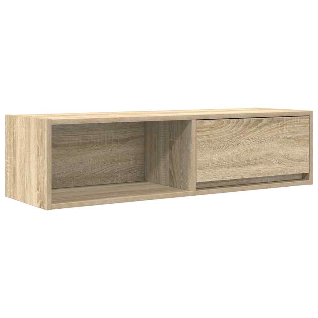 vidaXL TV Cabinet Sonoma Oak 100x31x25.5 cm Engineered Wood 2