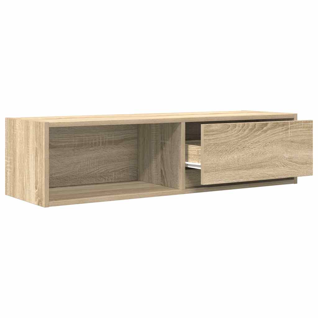 vidaXL TV Cabinet Sonoma Oak 100x31x25.5 cm Engineered Wood 5