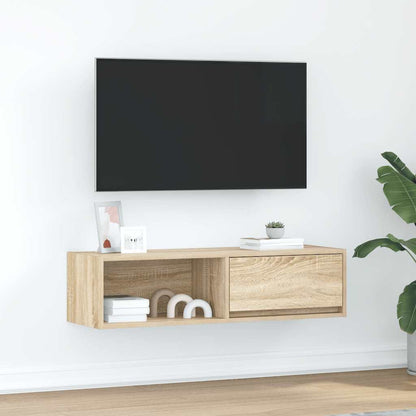vidaXL TV Cabinet Sonoma Oak 100x31x25.5 cm Engineered Wood 1