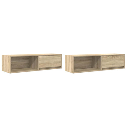 TV Cabinets 100x31x25,5 cm Engineered Wood 2 Width 100 cm Sonoma oak