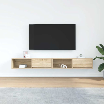 TV Cabinets 100x31x25,5 cm Engineered Wood 2 Width 100 cm Sonoma oak