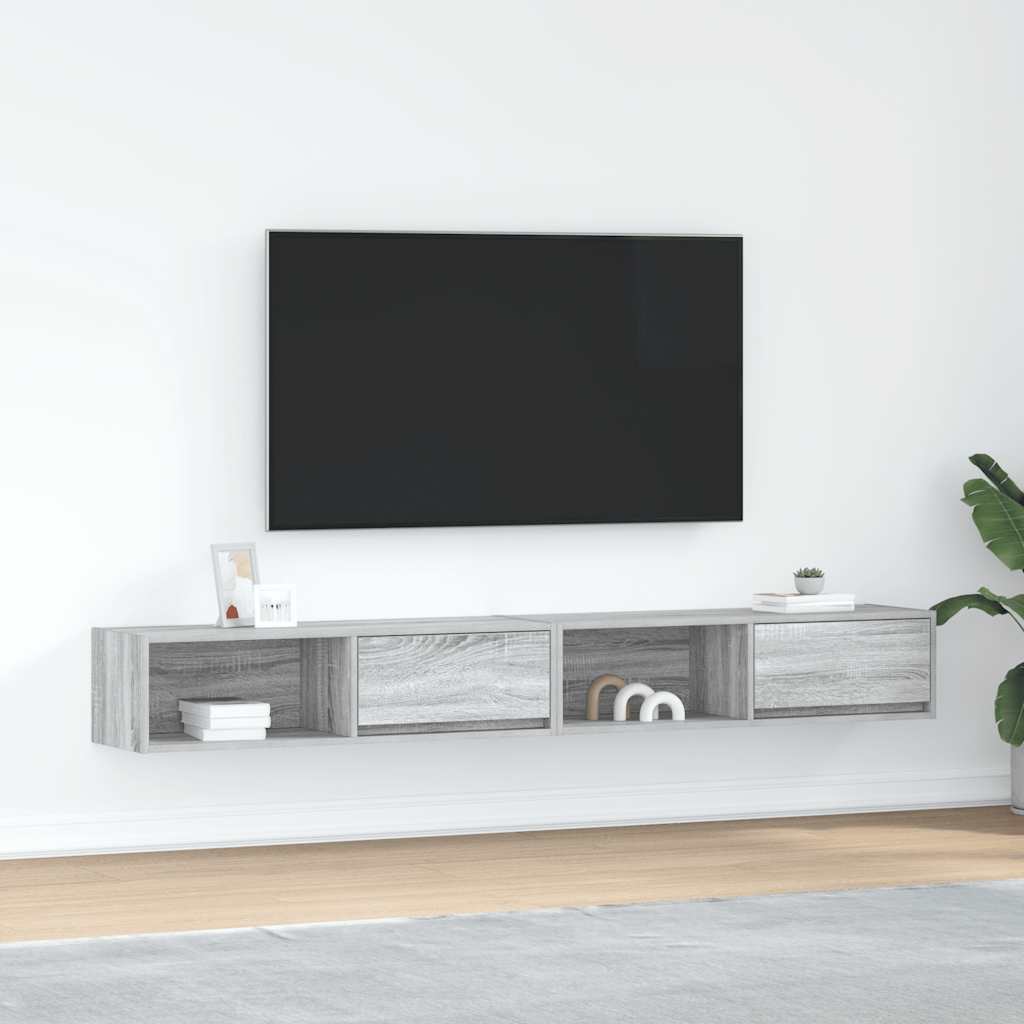 vidaXL TV Cabinets 100x31x25.5 cm Engineered Wood 2 pcs
