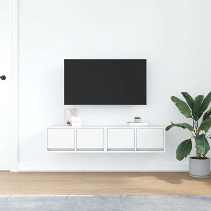 vidaXL TV Cabinets 2 pcs White 60x31x25,5 cm Engineered Wood 3